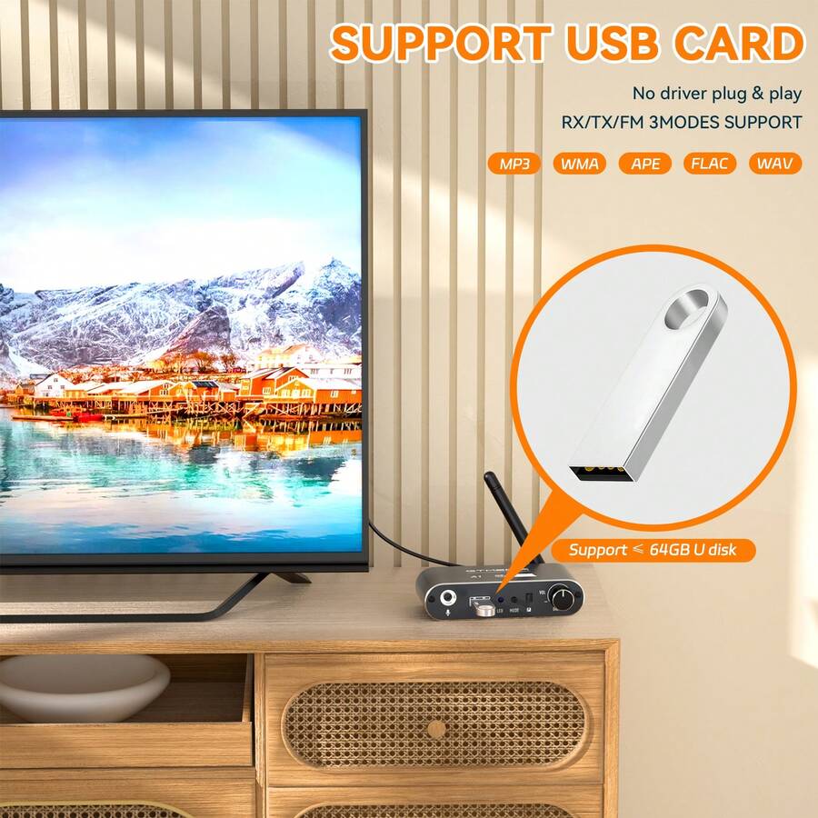 Bluetooth Adapter Receiver - Wireless DAC Bluetooth 5.2 Receiver With