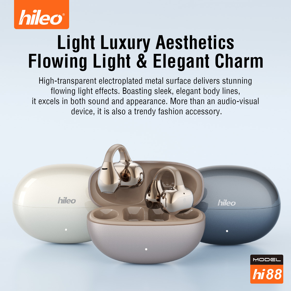 Bluetooth Headset On Ear - Hi88 AI Assistant ON-EAR Smart Translator