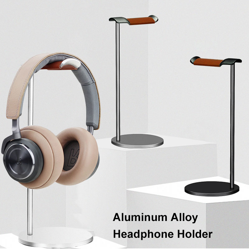 Headphone Stand Desk - Curved Aluminum Headphone Stand Rack Sturdy