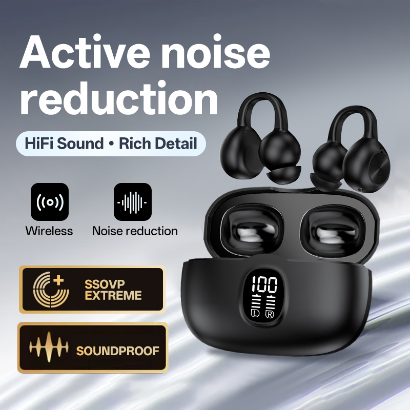 Bluetooth Headset On Ear - K80 Wireless Bluetooth Ear Clip-On Headset