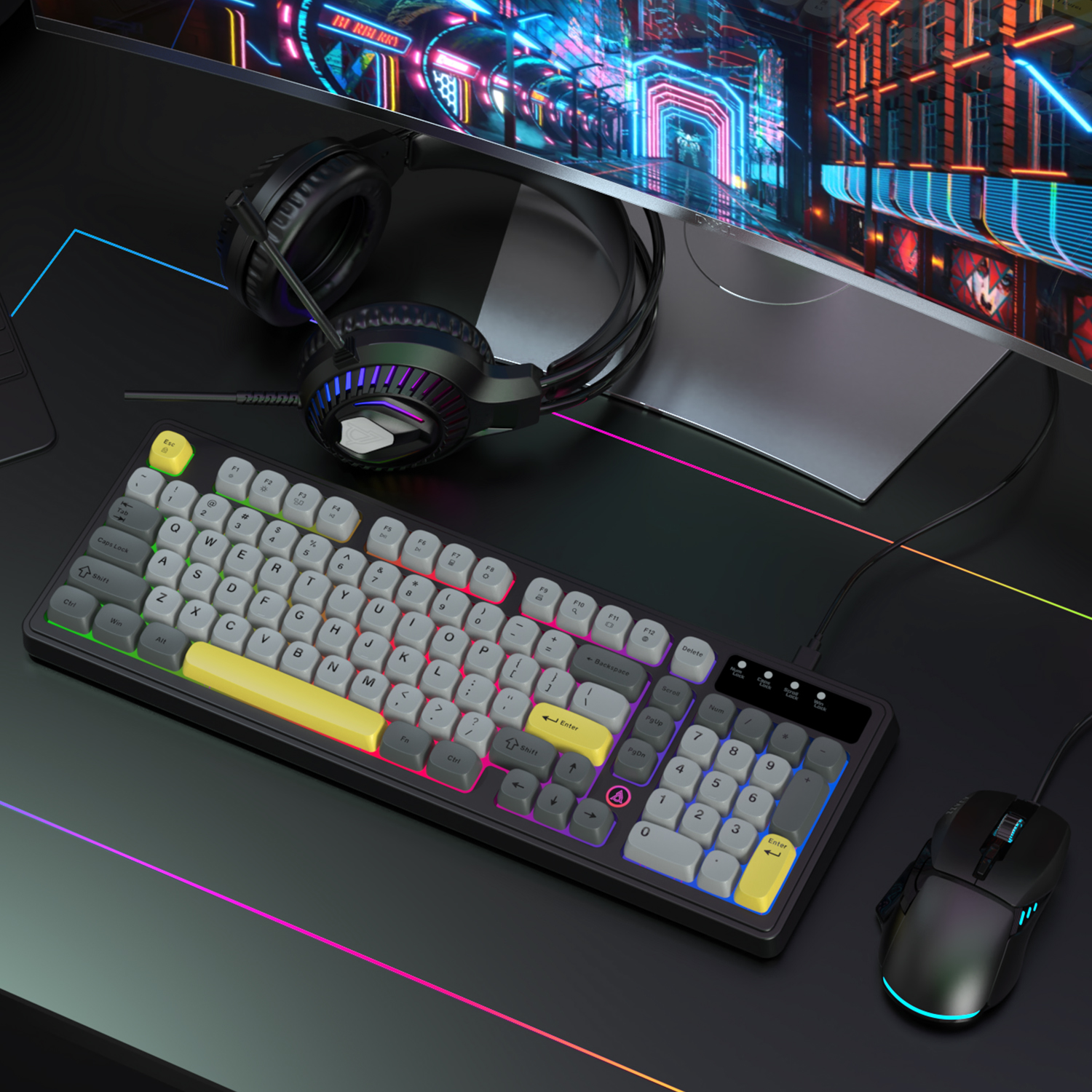 AJAZZ AT120 Bundle: Gaming Key - Gaming Headset Rgb reseña y precio