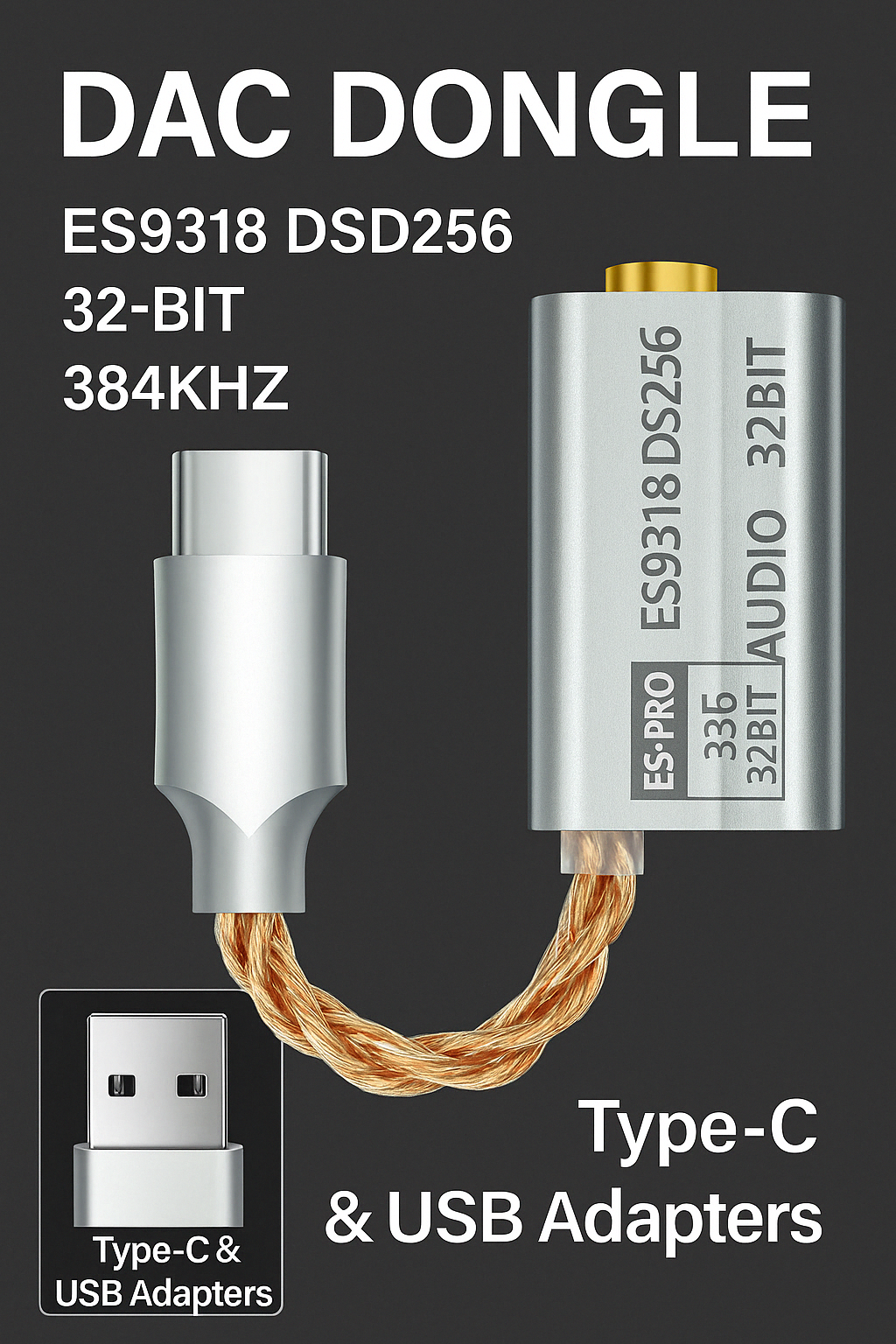 USB DAC Headphone Amplifier ES - Usb C Earphone reseña y precio