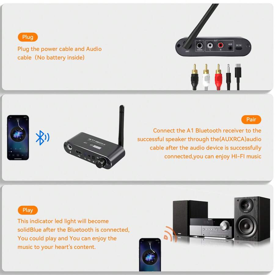 Wireless DAC Bluetooth 5.2 Rec - Bluetooth Adapter Receiver reseña y precio
