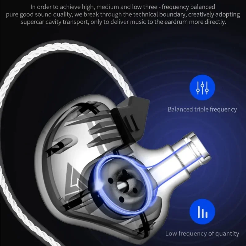 CK5 Dynamic Copper Driver HiFi - Wired Earphone Mic reseña y precio