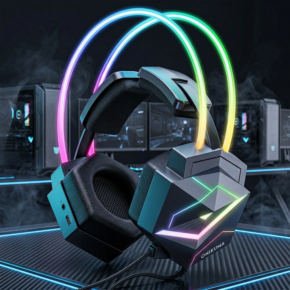 ONIKUMA Gaming Headset Wired H - Gaming Headset Rgb reseña y precio