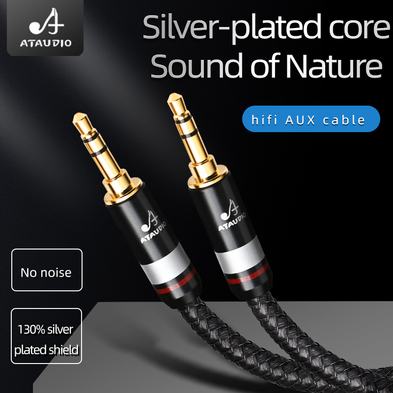 HIFI 3.5 AUX  cable silver-pla - Cable Extension 3.5 reseña y precio