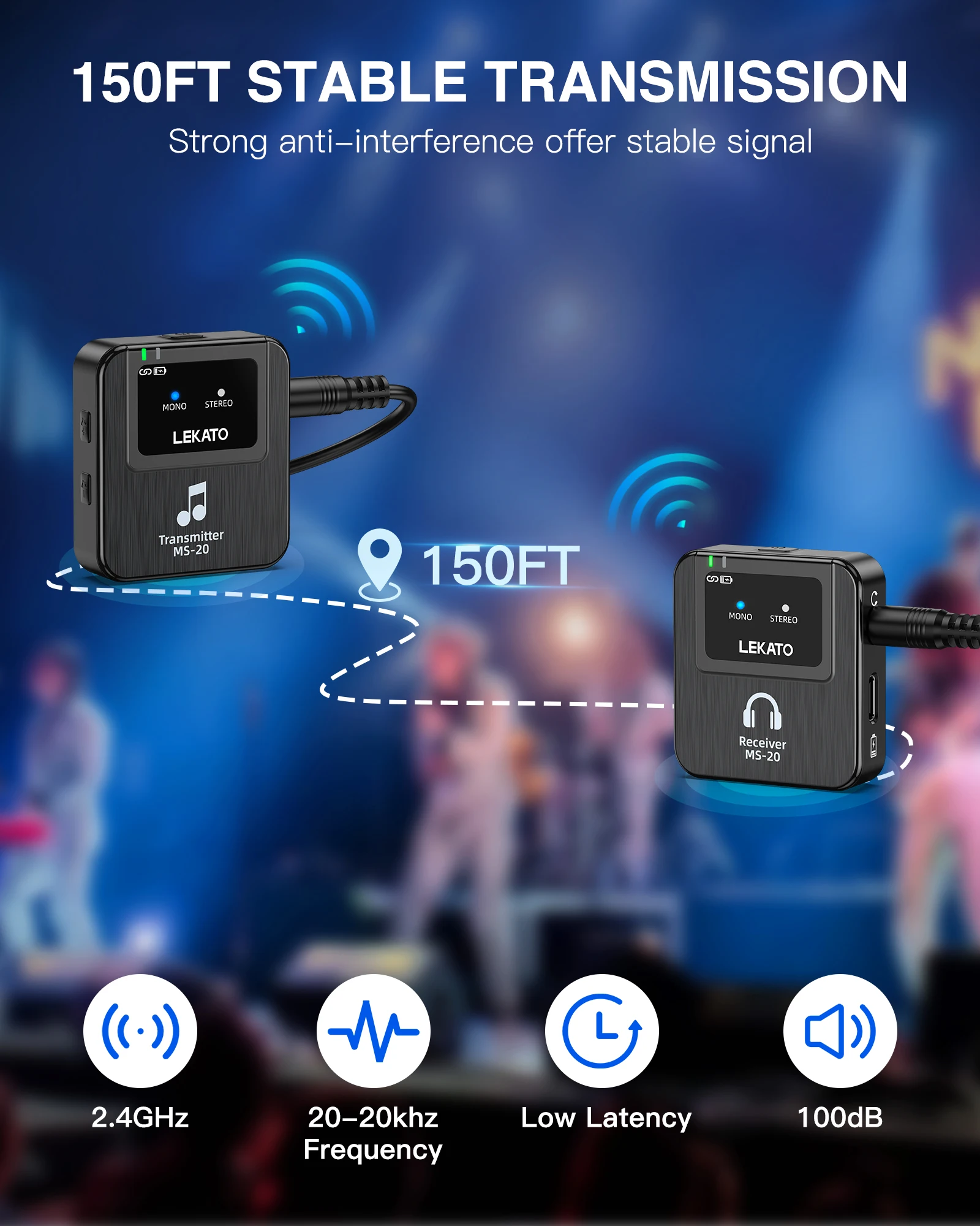 Lekato Wireless In-Ear Monitor - In Ear Monitor Iem reseña y precio