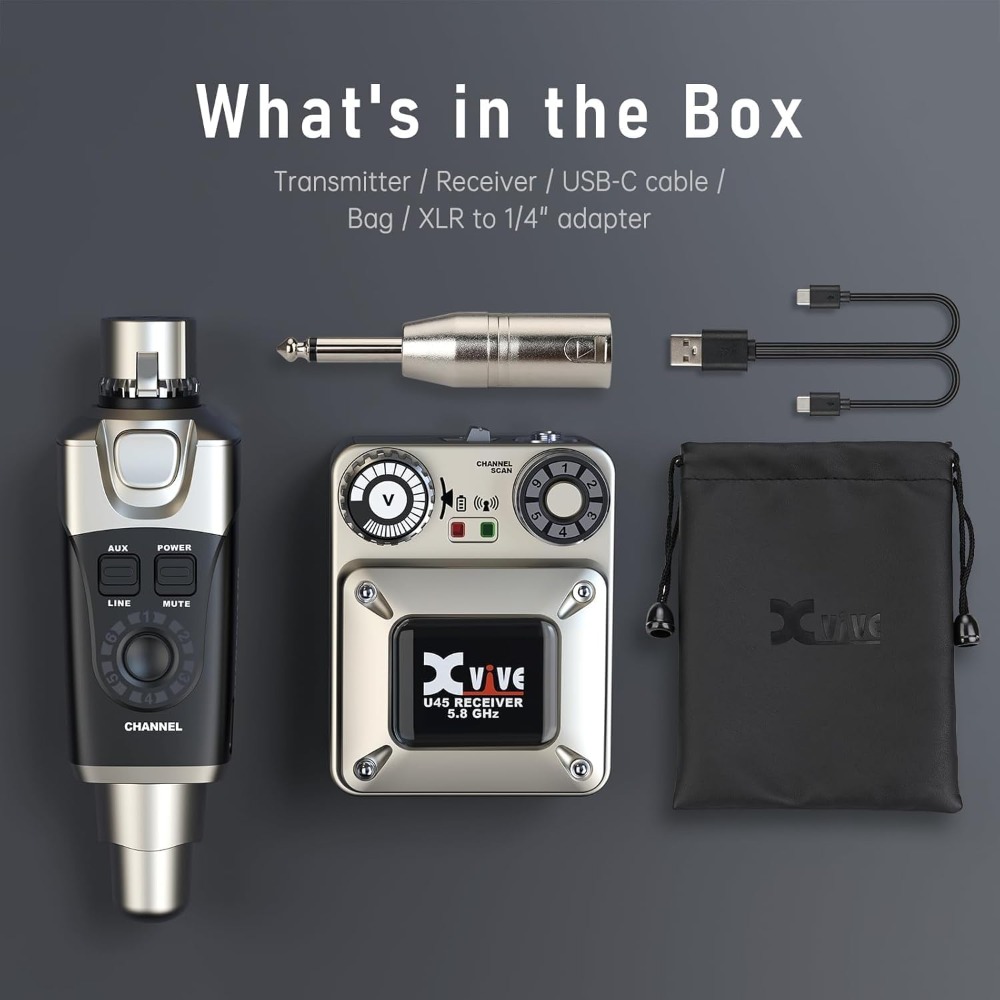 Xvive U45 Wireless in Ear Moni - In Ear Monitor Iem reseña y precio