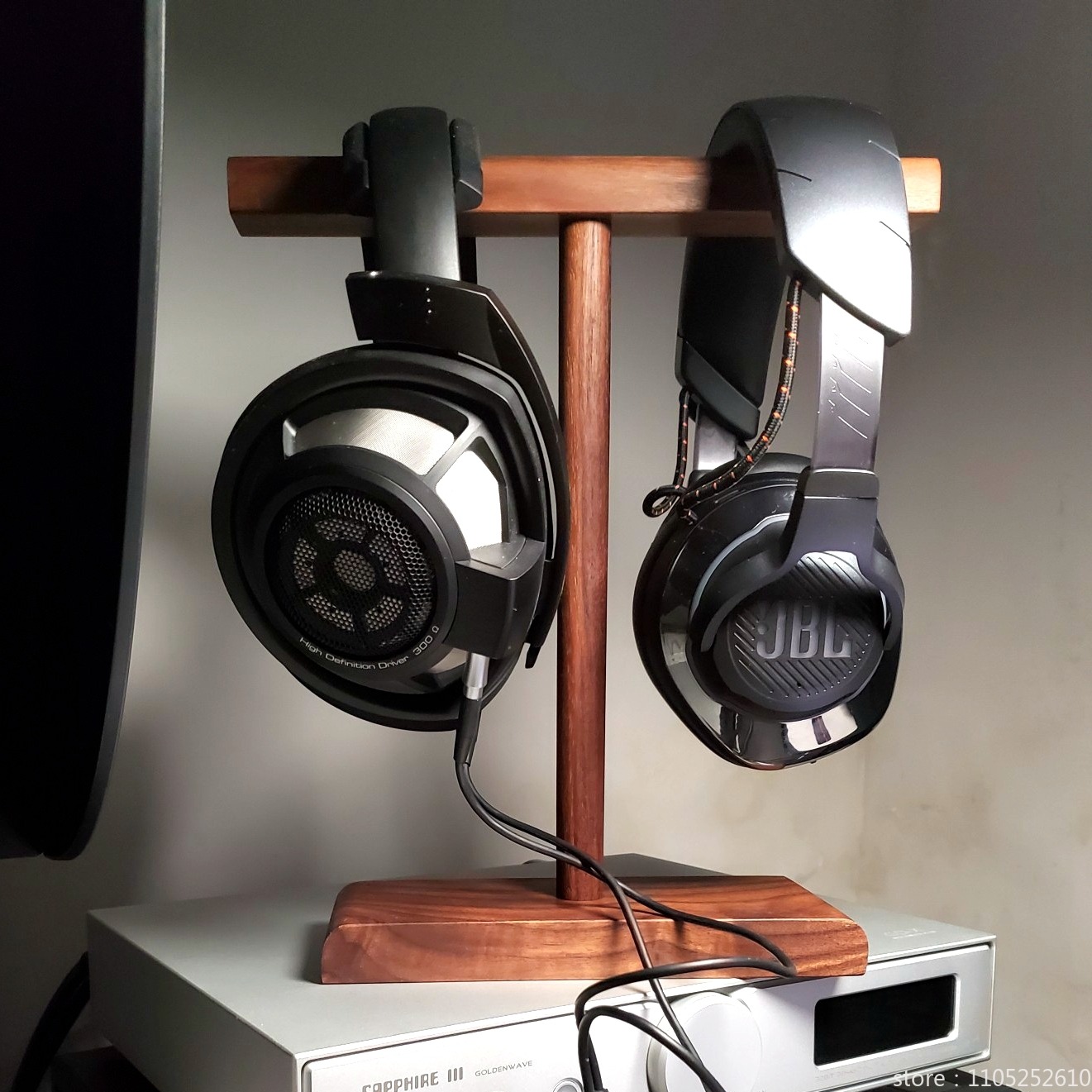 Wooden Stand Holder for Headse - Headphone Stand Desk reseña y precio