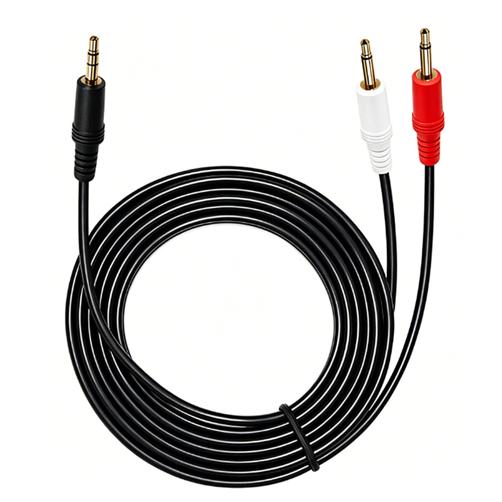 3.5mm TRS Stereo Male To Dual  - Cable Extension 3.5 reseña y precio