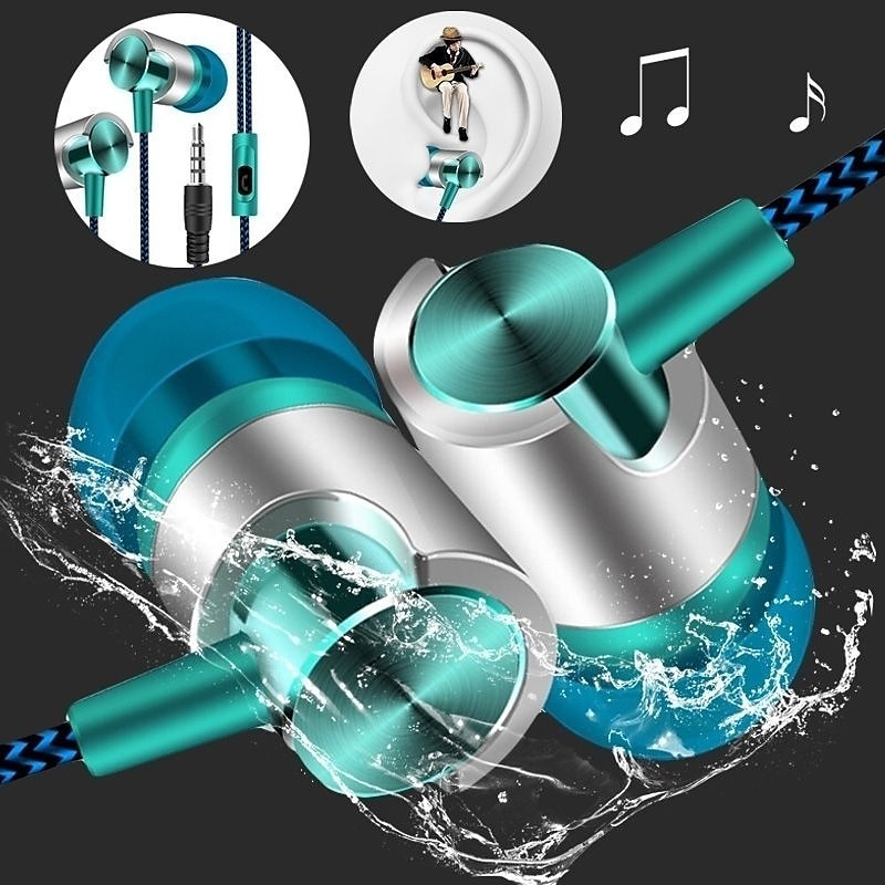 3.5mm Headphone Sport Wired Ea - Wired Earphone Mic reseña y precio
