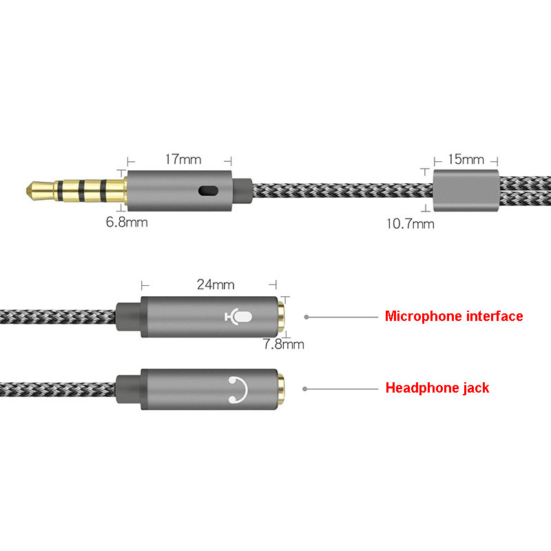 3.5mm Audio Splitter Y Jack 1  - Earphone Splitter Jack reseña y precio