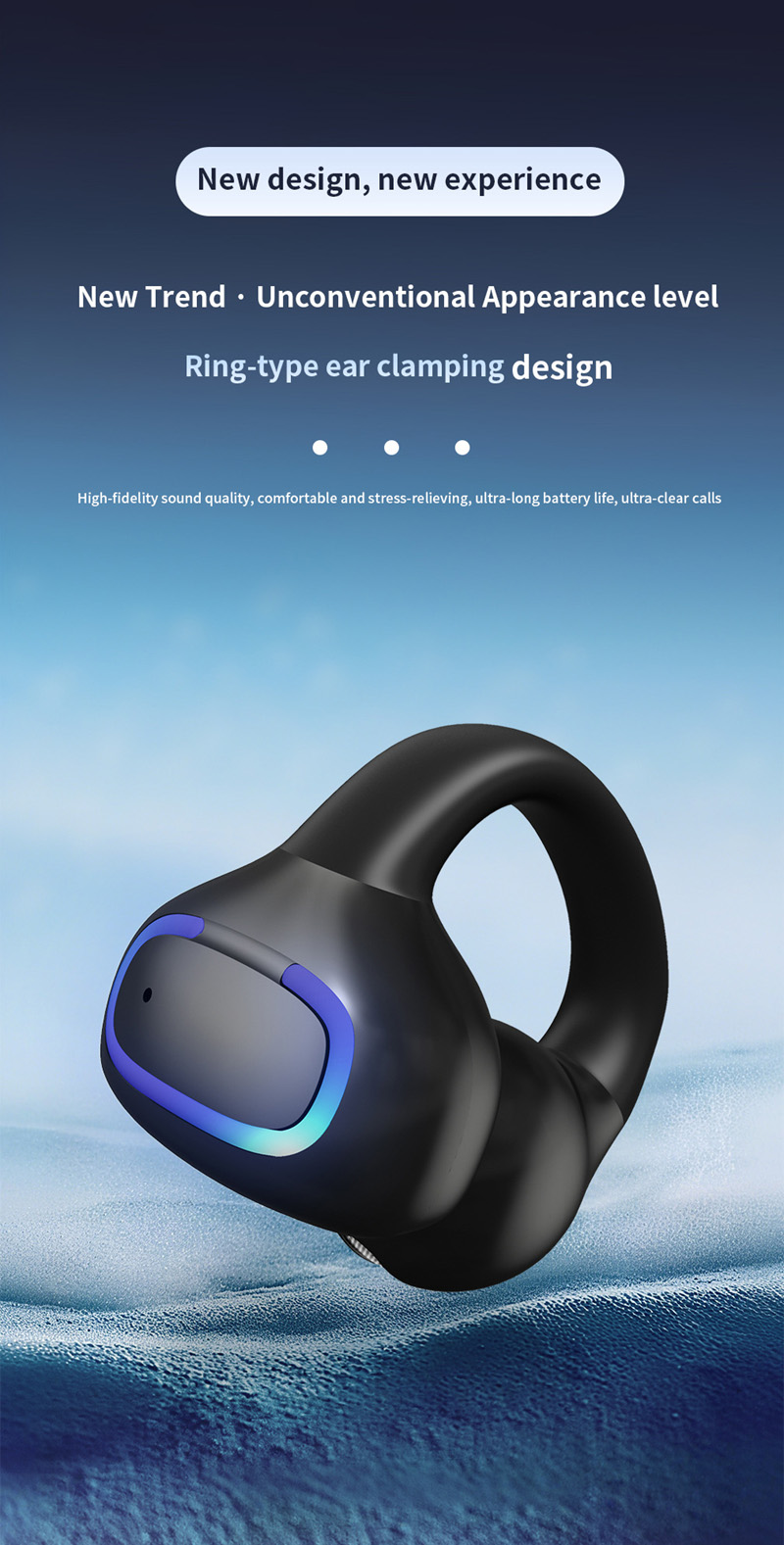 Wireless Ear Clip On Earphone  - Bluetooth Headset On Ear reseña y precio