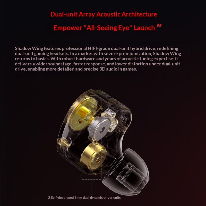 KZ Shadow Wing Earphone Wired  - Wired Earphone Mic reseña y precio