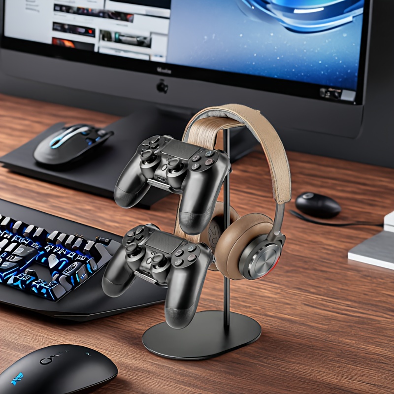 Wooden Controller & Headset Ho - Headphone Stand Desk reseña y precio