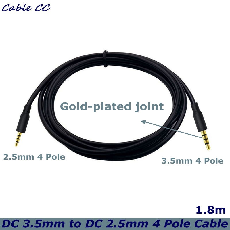 1.8m DC 3.5mm to 2.5mm 4-pole  - Cable Extension 3.5 reseña y precio