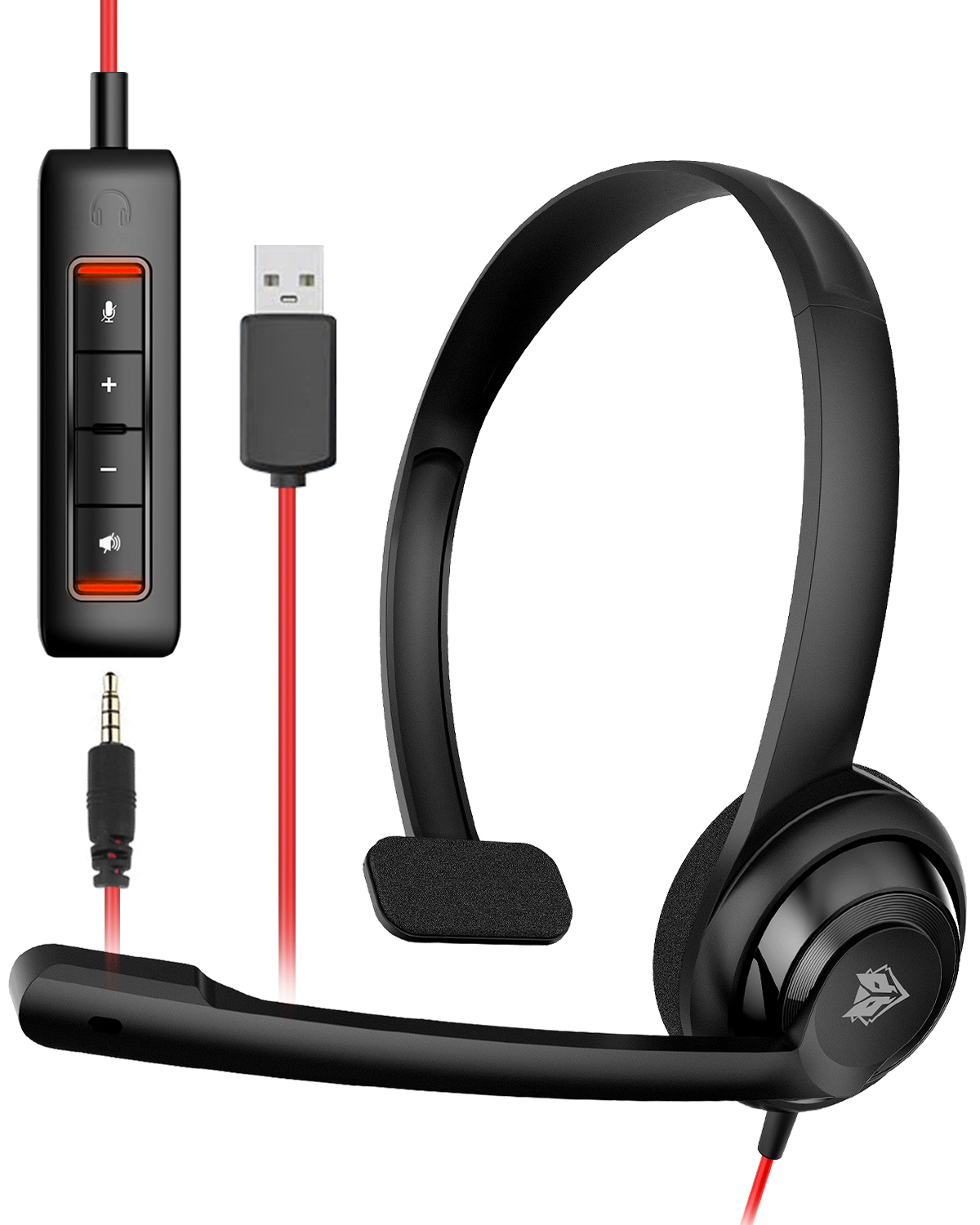 NUBWO HW02 USB Headset with Mi - Bluetooth Headset On Ear reseña y precio