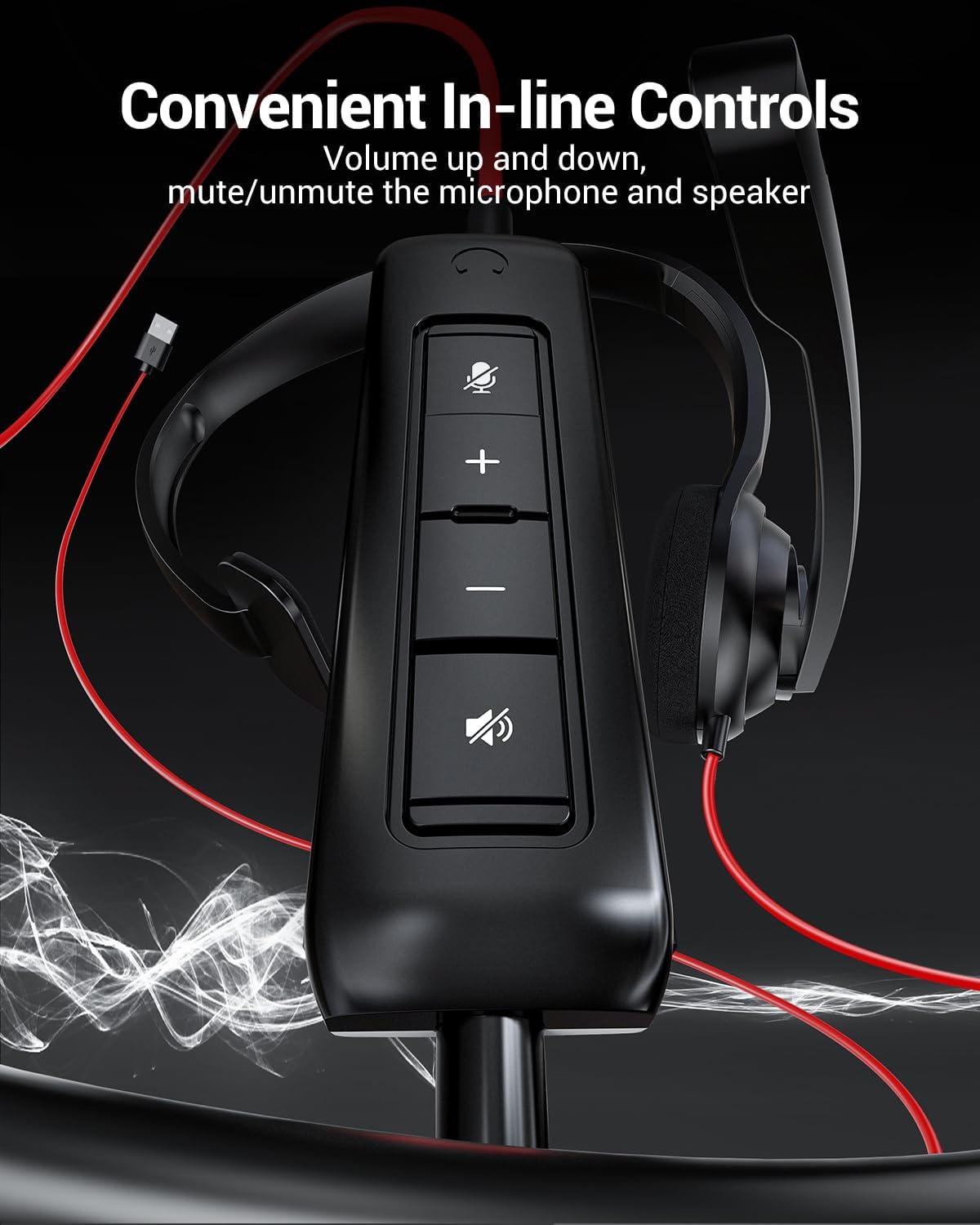 NUBWO HW02 USB Headset with Mi - Bluetooth Headset On Ear reseña y precio