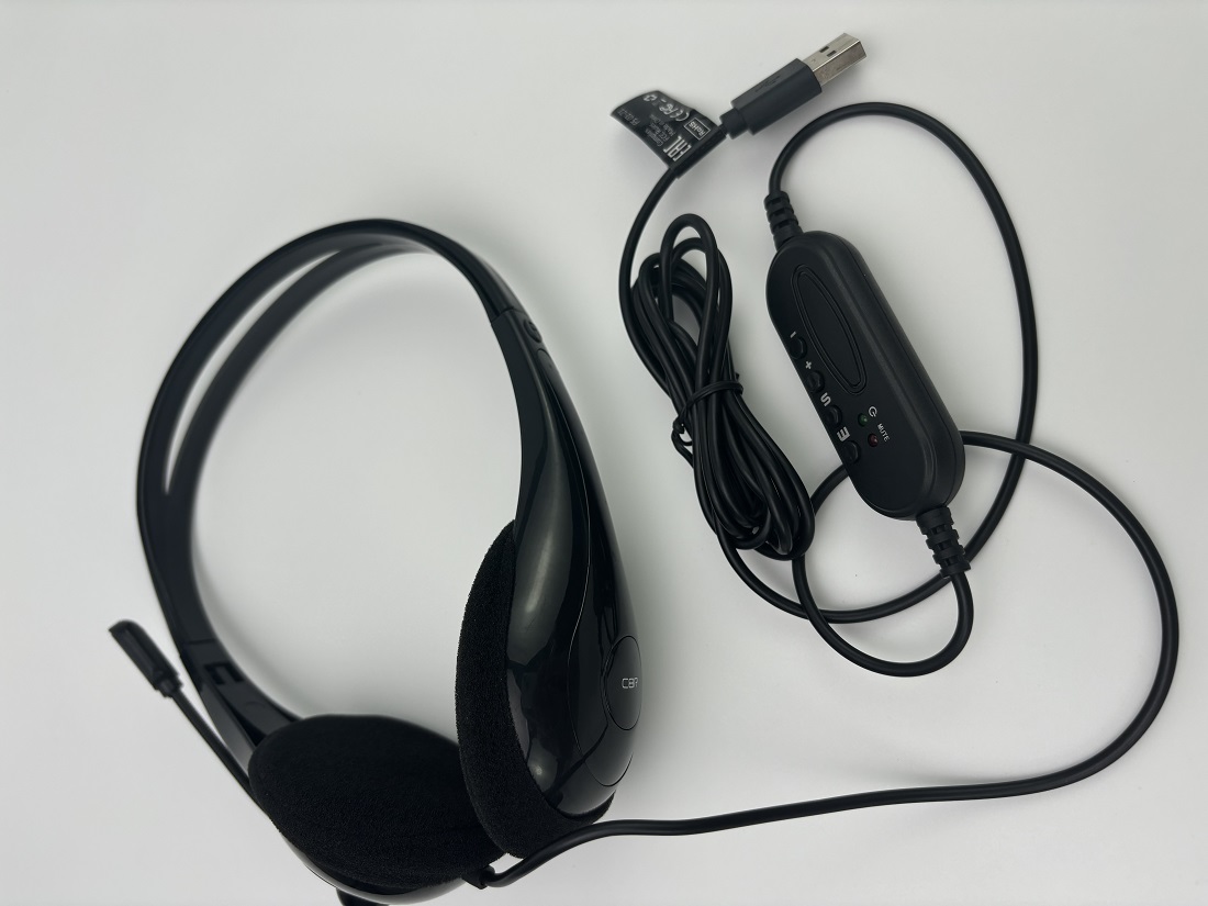USB Wired Headphones With Micr - Bluetooth Headset On Ear reseña y precio