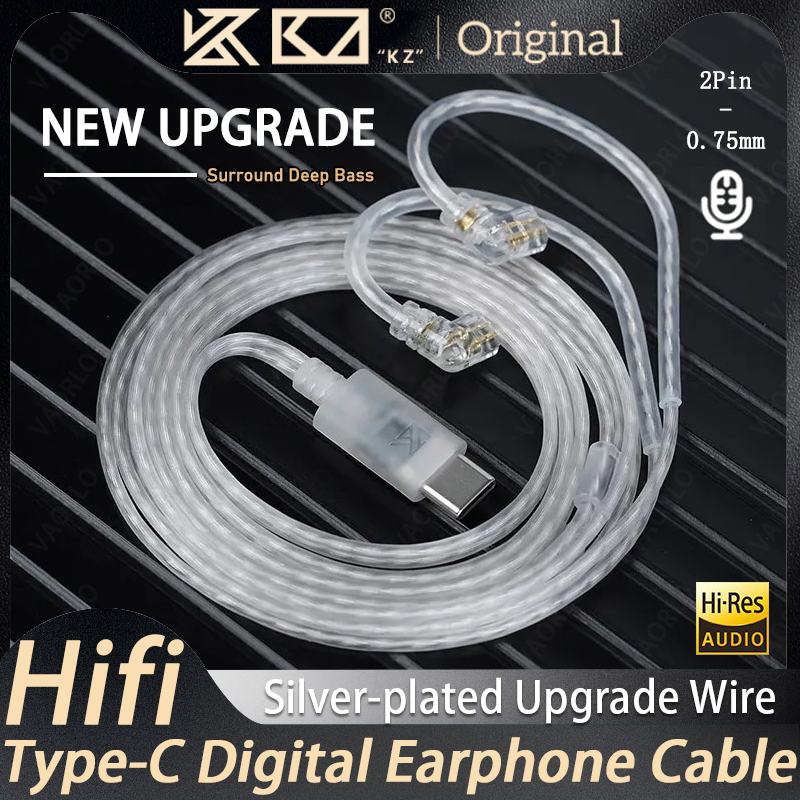 KZ Earphones Type-c 2PIN Cable - Wired Earphone Mic reseña y precio