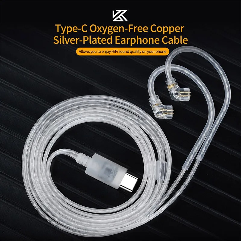 KZ Earphones Type-c 2PIN Cable - Wired Earphone Mic reseña y precio